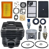 49mm Cylinder Piston Pin Air Filter Kit For Stihl TS400 Concrete Cut-Off Saw 4223 020 1200 Chainsaw Spare Parts