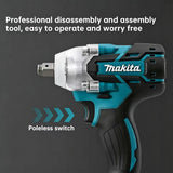 Makita DTW700 Cordless Impact Wrench 18V Brushless Motor 1000Nm Variable Speed Electric Wrench High Effieiency Durable Auto Stop