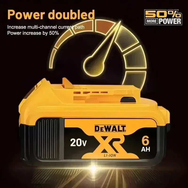 100% Original DeWALT Battery 20V/60V 6Ah 9Ah MAX FlexVolt for DCB606 DCB205 DCB206 DCB209 DCB182 Power Tool with Battery