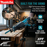 Makita 18V Cordless Brushless Reciprocating Saw Kit with 4 Blades for Wood Stud Metal Conduit Renovation Home