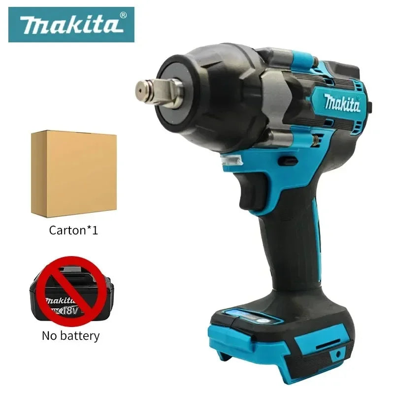 Makita DTW700 18V Brushless Impact Wrench Cordless 1000N·m 1/2 Inch Tool for Fleet Maintenance and Construction Bolting