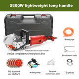 5800W Wall Slotting Machine Electric Wall Chaser Brick Groove Cutting Machine Steel Concrete Cutter Depth 42MM Width 42MM