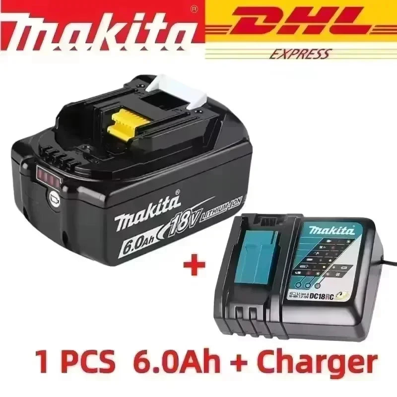 Makita Original Lithium Ion Rechargeable Battery 18V 6000mAh 18v Replacement Batteries BL1860 BL1830 BL1850 BL1860B. .