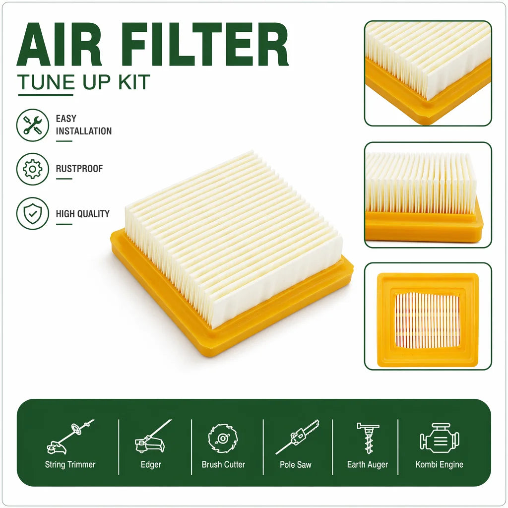 5PCS Air Filter Tune Up Kit For Stihl FS89,FS89R,FC91,FC96,FC111,HT102,HT103,HT133,KM91R,KM131R 4180 141 0300 0000 350 3521