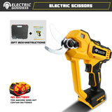 Electric Goddess Brushless 50mm Electric Scissors Cordless Fruit Tree Garden Electric Pruning Shear For Dewalt 20V Battery Pin ﻿