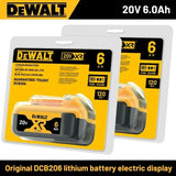 100% Genuine Dewalt 20V 6AH Battery, Rechargeable Lithium Ion Battery, Dewalt DCB200DCBL722/DCL050/DCF850Power Tool Replacement