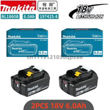 Genuine 6AH Makita BL1860 6ah Battery Power Tools Li-ion Replacement LXT BL1850 BL1840 for 18V Screwdriver with BMS 18v Battery