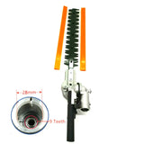 Hedge Trimmer Head 26mm/28mm 7/9 Spline 5.3mm Square High Pole Brush Grass Cutter Harvester Mower For Garden Tools Spare Parts