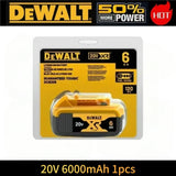 100% Genuine Dewalt 20V 6AH Battery, Rechargeable Lithium Ion Battery, Dewalt DCB200DCBL722/DCL050/DCF850Power Tool Replacement