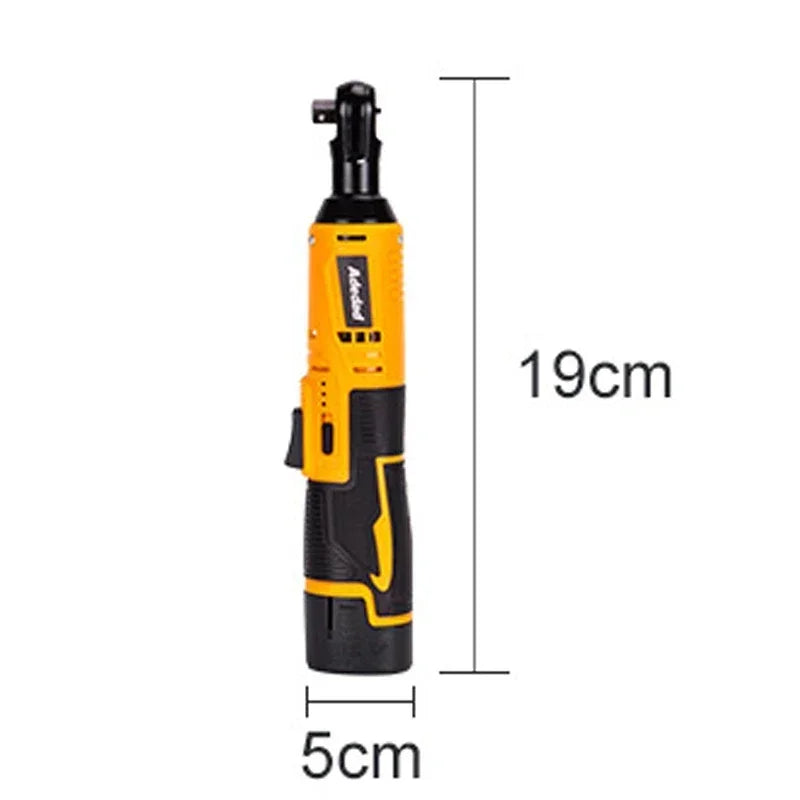3/8 12V Rechargeable Electric Wrench,Ratchet Set, Angle Drill, Screwdriver To Remove Screw Nut, Automobile Maintenance Tool