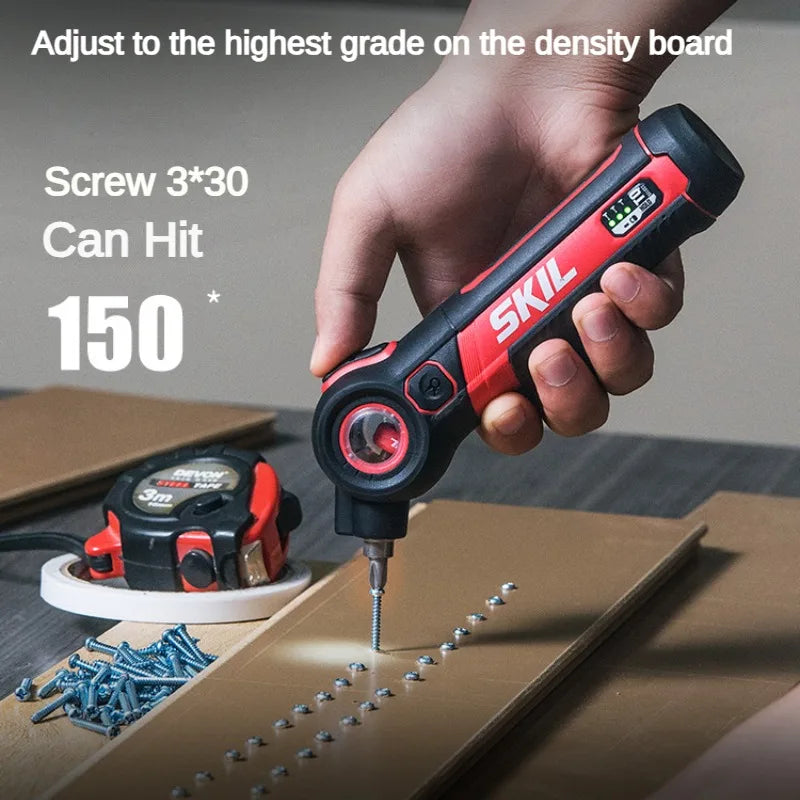 SKIL 5619 4V Mini Electrical Screwdriver Set Smart Scalable Cordless Electric Screw Driver Set USB Rechargeable Drill Tools