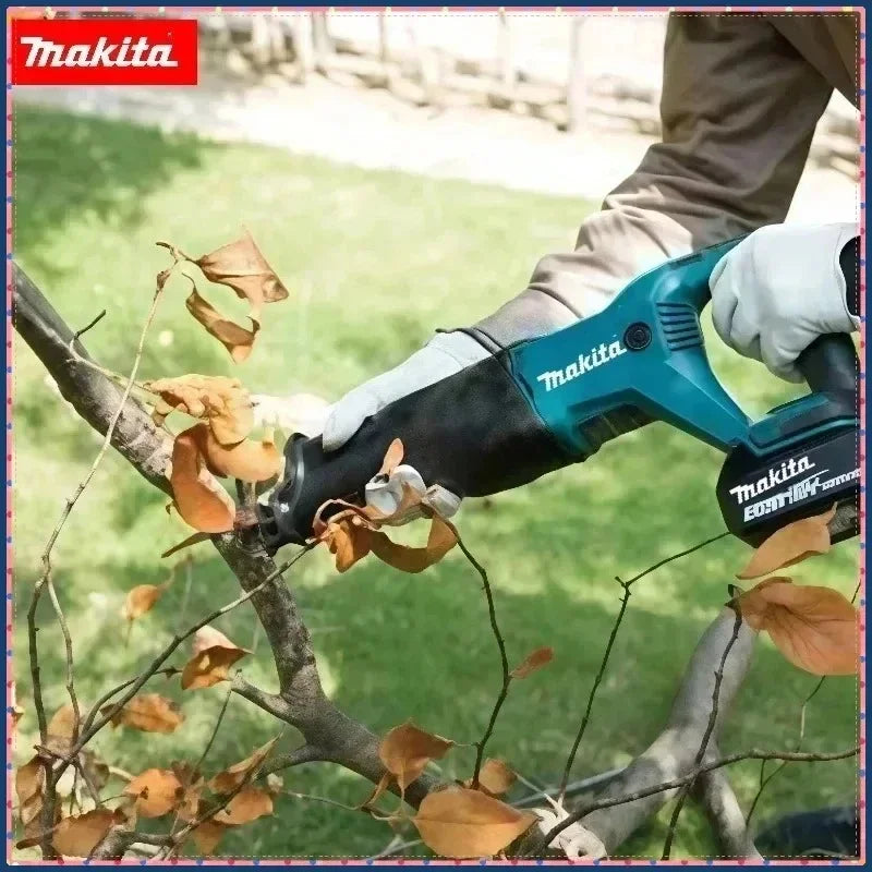 Makita 18V Cordless Reciprocating Saw With 4 Replaceable Blades For Tree Branches Home Renovation & DIY Cutting Works