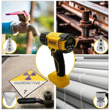 Dewalt Cordless Digital Display Electric Air Guns Heat Gun Industrial Shrink Wrapping Hot Air Gun With 3 Nozzles for 18V Battery