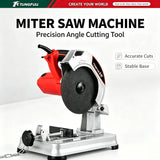 185mm Portable Cut Off Saw Mini Benchtop Cutting Machine All Copper Motor Precision Dial Multi-Angle Metal Wood Profile Cutter
