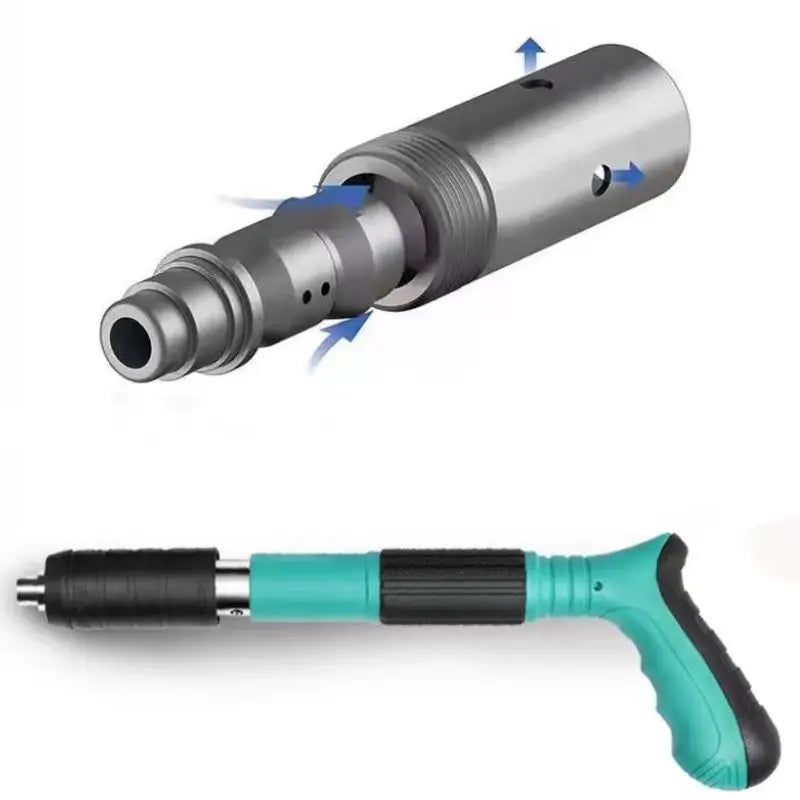 Manual Steel Nail Gun Riveting Tool, Wall Fastener, Metal Processing Pulling Nail Gun Suspended Ceiling Grooved Mini Cannon Nail