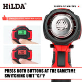 HILDA Heat Gun Cordless Hot Air Gun Handheld Electric DIY Heat Gun Temperatures Adjustable For Makita 18V Battery (No Battery)