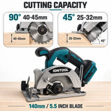 IONTOOL Durable Cordless Circular Saw 850W For Wood Pallet Cutting and DIY Furniture Building and Crate Dismantling