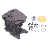Grey Cylinder Piston Kit Compact Easy to Install Pressure Relief Valve Set Metal Chainsaw Piston Kit for Stihl MS270 MS280