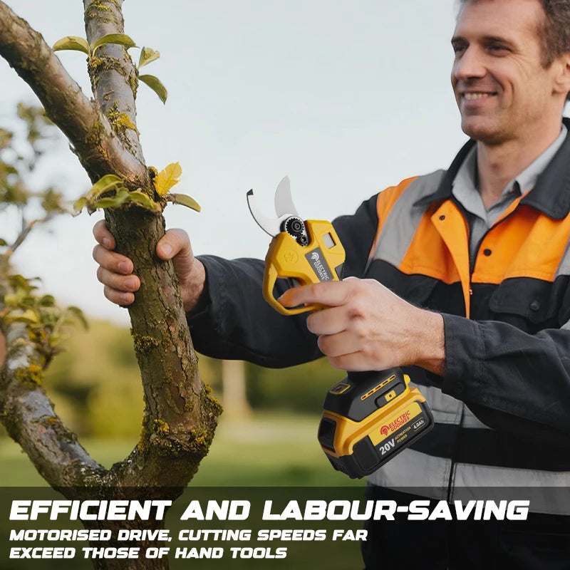 Electric Goddess Brushless 45mm Electric Pruning Shear For Dewalt 20V Battery Cordless Fruit Tree Bonsai Electric Scissors
