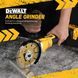 DeWalt Cordless Brushless Angle Grinder, Handheld Portable 18V Electric Cutting Tool Suitable for Construction, DIY and Industri