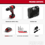 YEVOLT YVGCB20JY Series 20V Brushless Electric Drill Li-ion Compact Cordless Driver High Speed Handheld Screwdriver Power Tools