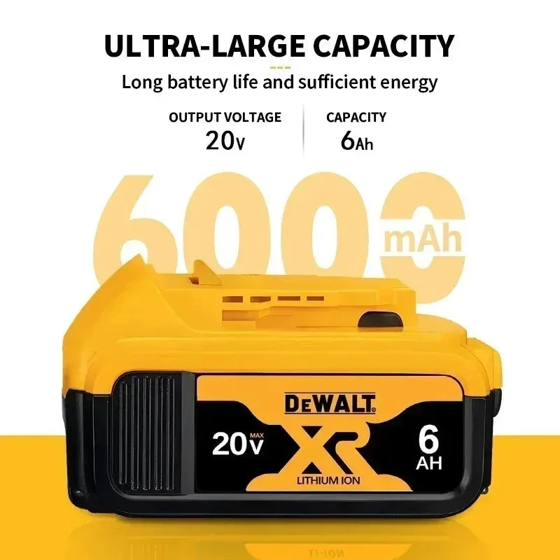 100% Original DeWALT Battery 20V/60V 6Ah 9Ah MAX FlexVolt for DCB606 DCB205 DCB206 DCB209 DCB182 Power Tool with Battery