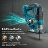 Makita DJV182 18V Cordless Jig Saw 2700rpm Power For Cutting Plywood Sheets During Custom Closet Shelf Installation Projects