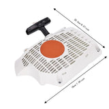 Plastic Recoil Starter Assembly Compact Easy to Install Chainsaw Starter Parts White for STIHL MS661 MS661C