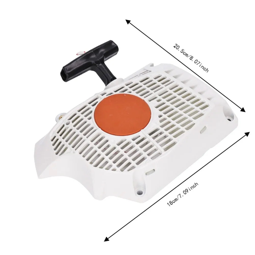 Plastic Recoil Starter Assembly Compact Easy to Install Chainsaw Starter Parts White for STIHL MS661 MS661C