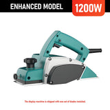 Electric Hand Planer 220V 1800W Multi-Functional Handheld Wood Planer Adjustable Depth Portable Electric Planer with Blade