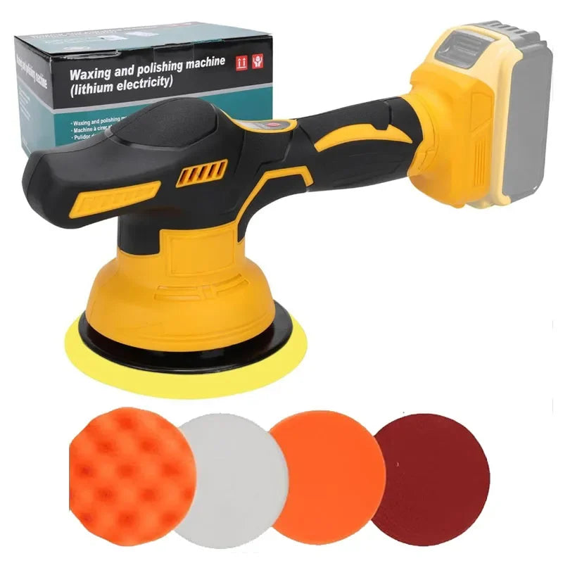 Fit for DeWALT 20V Battery Electric Car Polisher 8 Gears Cordless Auto Polishing Machine Waxing Sanding Sealing Power Tools