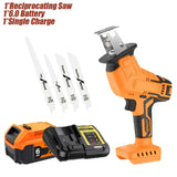 Cordless Reciprocating Saw For DEWALT DCB200 18V Battery Portable Electric Saw Wood Metal PVC Pipe Cutting Bandsaw Power Tool