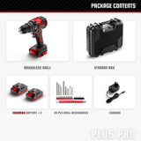 YEVOLT YVGCB20JY Series 20V Brushless Electric Drill Li-ion Compact Cordless Driver High Speed Handheld Screwdriver Power Tools