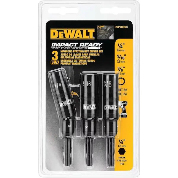 3 Pc. Pivoting Netsetters (1/4", 5/16", 3/8") -IMPACT READY(R)