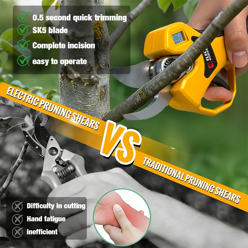 Brushless Electric Scissor Garden Trimmer 25mm Electric Pruning Shears Cutting Garden Power Tools for Makita 18V Battery Pins