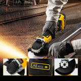 M-WALK 125mm Brushless Cordless Electric Angle Grinder 4 Gears 9000RPM Grinding Polisher Cutter Tool For Dewalt 18/20V Battery