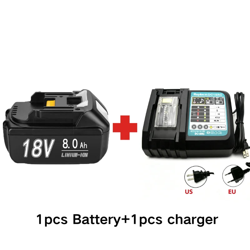 For Makita 18V 6Ah 8Ah Battery Rechargeable Battery 100% Real Capacity 18650 Lithium-ion Cell Suitable For Makita Power Tool
