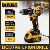 Dewalt DCD796 13mm Brushless Impact Electric Drill Multifunctional Cordless Screwdriver Rechargeable 20V Battery Power Tools