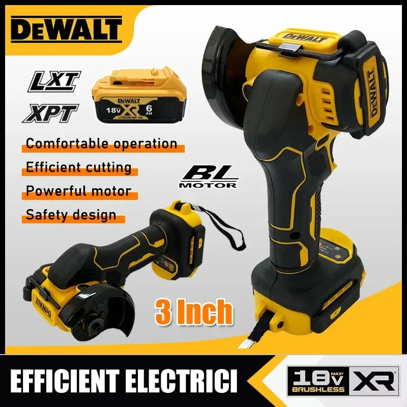 DEWALT Cordless Angle Grinder 3 Inch Mini Polishing Grinding Machine Electric Cutting Power Tools Power Tools Angle Grinder