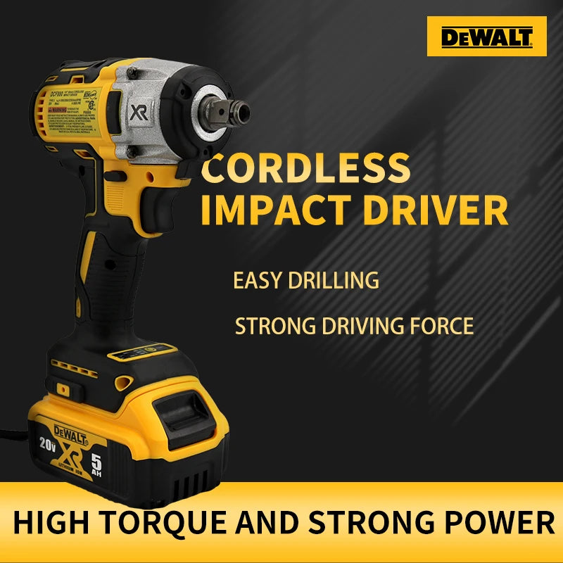 Dewalt DCF880 High-Torque Brushless Wireless Impact Wrench Lightweight 20V Battery Powerful Tool for Automotive And DIY Projects