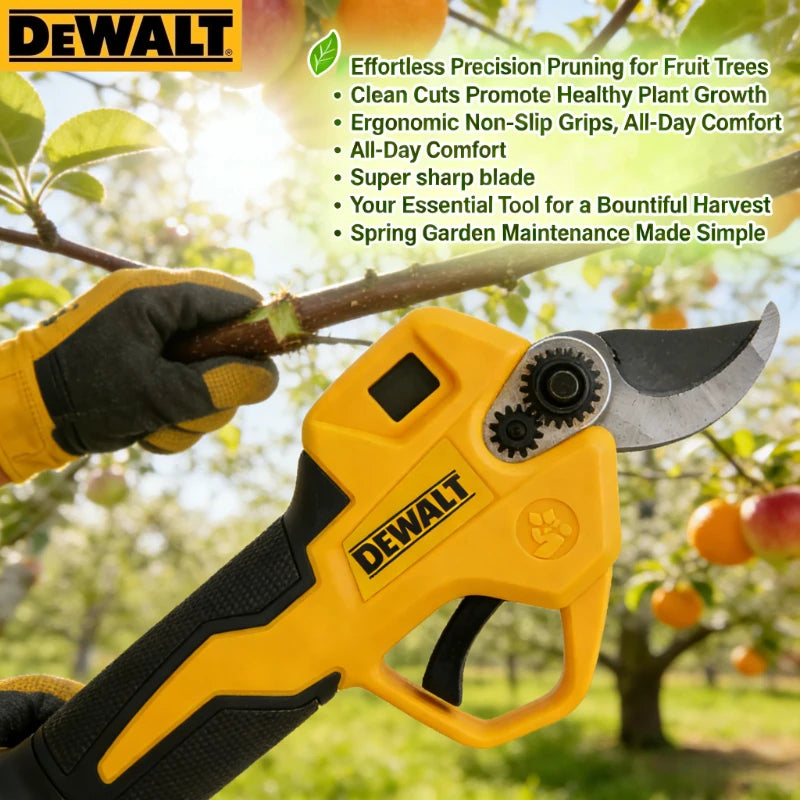 Dewalt Brushless Electric Pruning Gardening Tool, Compatible with Lithium Battery, Suitable for Fruit Tree Pruning