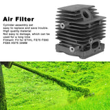 Grey Cylinder Piston Kit Compact Metal Piston Kit Assembly Easy to Install Big Bore Cylinder Kit for STIHL FS75 FS80 FS85 HS75
