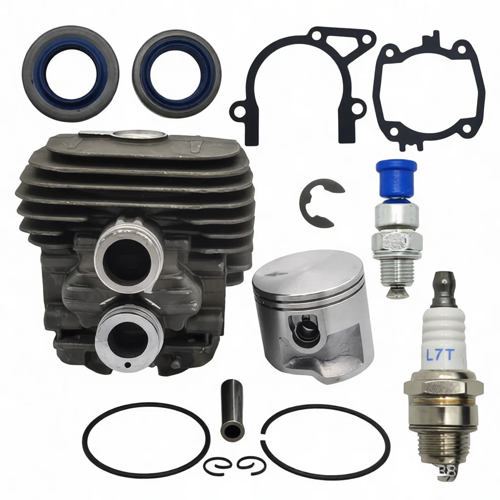 Engine Cylinder Assembly For Stihl TS410 TS420 Concrete Saw Repair 50mm Piston Kit Replacement Parts Maintenance Tool