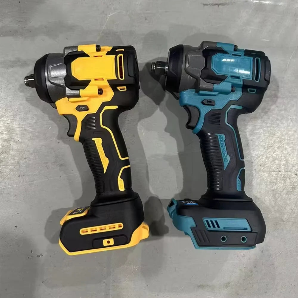 Brushless Electric Impact Wrench 1200N.M Screwdriver Cordless Electric Wrench Power Tools Fit Makita/Dewalt 18V Battery Pin