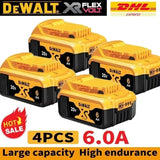 100% Original DeWALT Battery 20V/60V 6Ah 9Ah MAX FlexVolt for DCB606 DCB205 DCB206 DCB209 DCB182 Power Tool with Battery