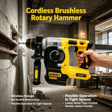 DEWALT 20V MAX SDS PLUS L Brushless Impact Rotary Hammer Drill, Cordless Hammer, Tool Only (Battery Not Included)