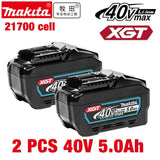 Makita XGT 40V Replacement Lithium‑Ion Battery 5.0Ah 21700 Cell Rechargeable Fit BL4020 BL4025 BL4050 BL4080 Cordless Tools