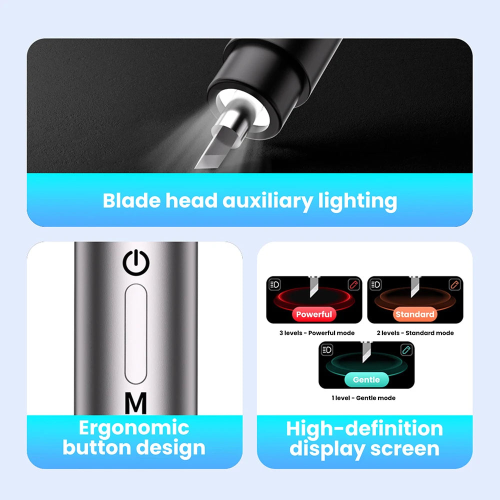 FS-S1 Without Battery Ultrasonic Cutter Knife Multi-Function Handheld Ultrasonic Cutter Type-C DIY Electric Engraving Tool