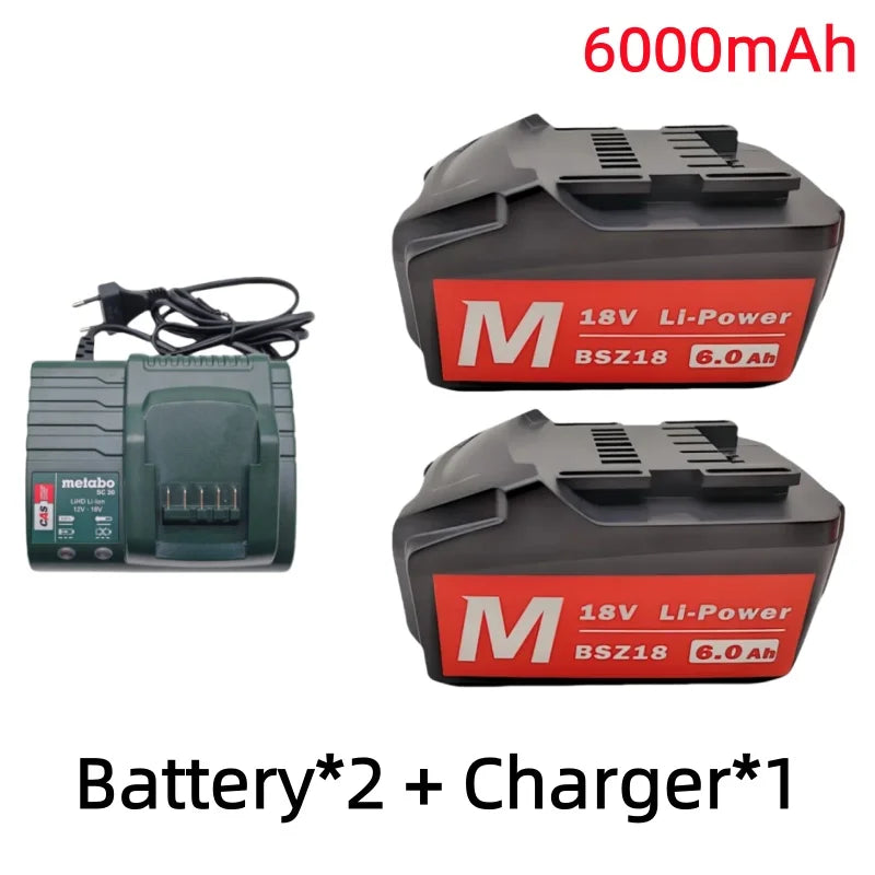 Brand New 18V 9000mAh Li-ion Rechargeable Battery lpega For Replacing Batteries Of Cordless Electric Tools BSZ18,with Charger