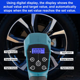 18V Cordless Air Pump For Car Bicycle Tires Balls Portable Car Tire Inflator Air Compressor For Makita 18V Battery, No battery